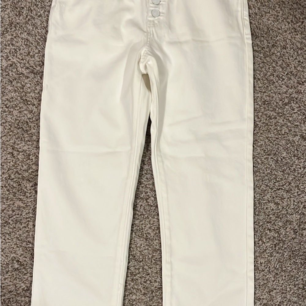 White High-Waisted Pants